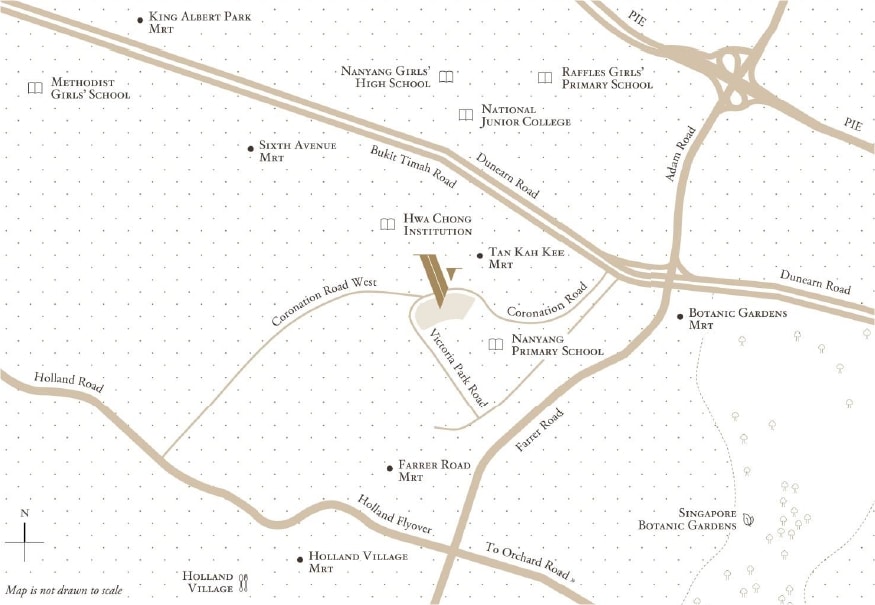 Victoria Park Villas Location Map