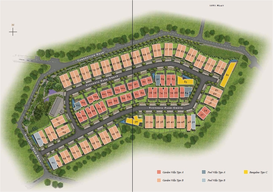 Victoria Park Villas Site Plan