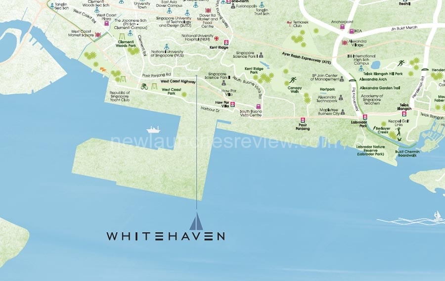 Whitehaven Location Map