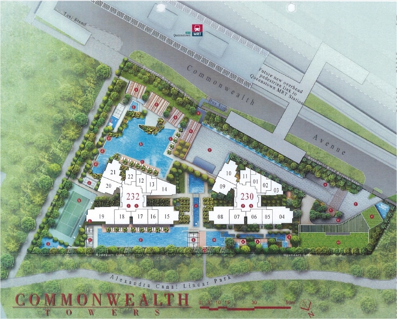 commonwealth towers siteplan
