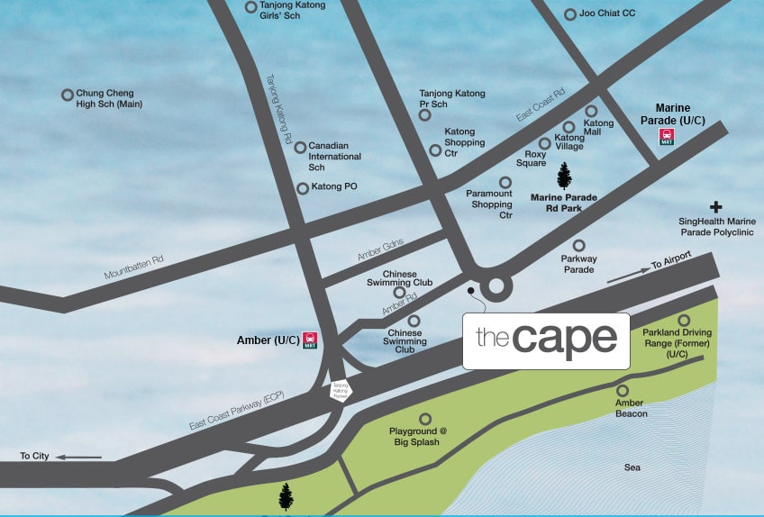 The Cape Condo Location