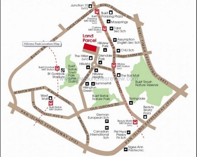 Hillview Peak Map