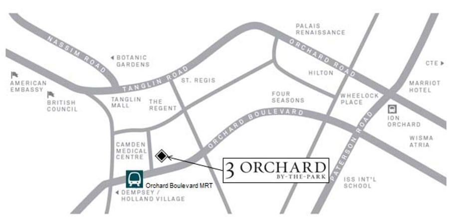 3 Orchard By-The-Park Location