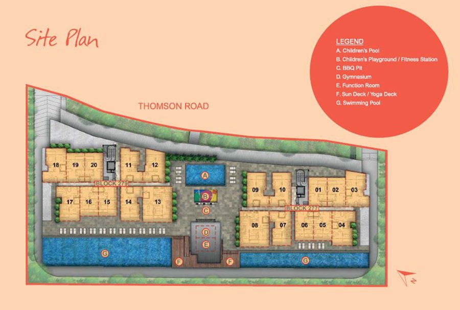 Novena Regency Site Plan