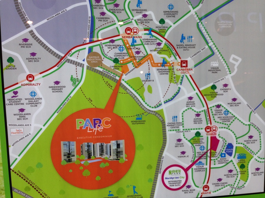 Parc Life EC Location Map