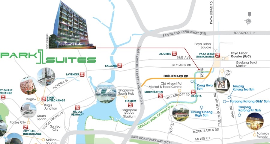 Park 1 Suites Location