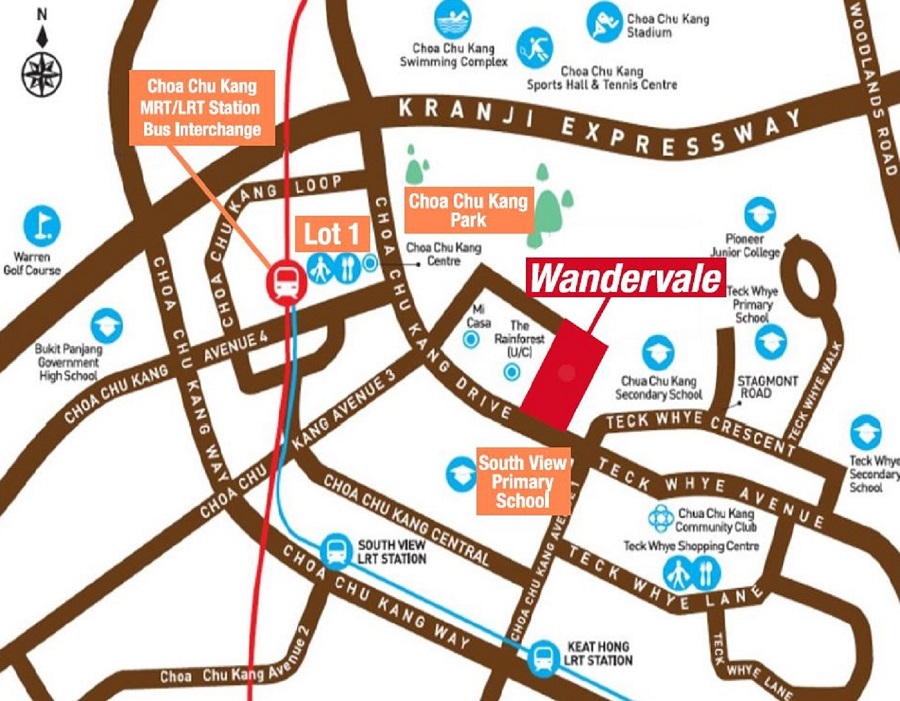 Wandervale EC Location Map