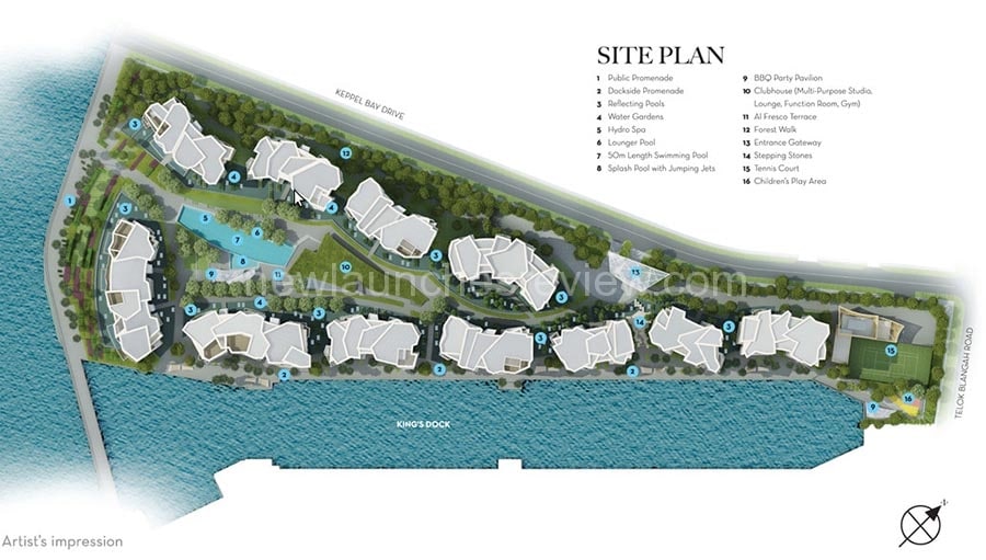 Corals at Keppel Bay Site Plan