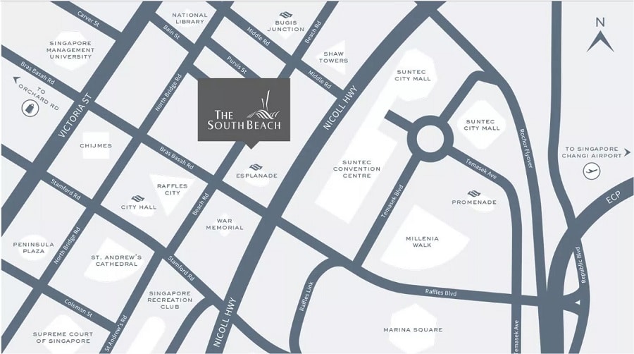 South Beach Residences Location