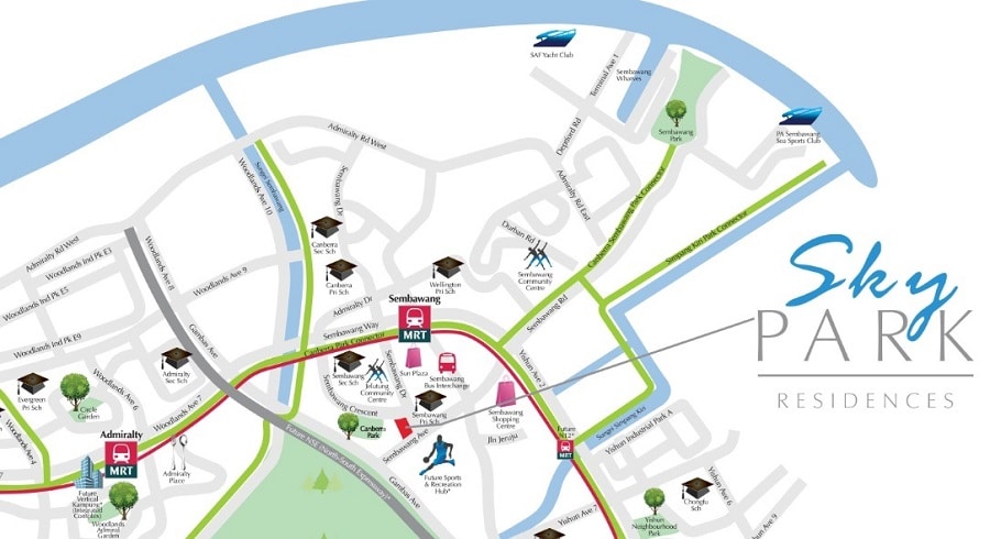 SkyPark Residences EC Location