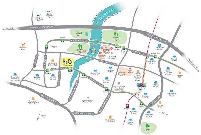 h2o-residences-location-map