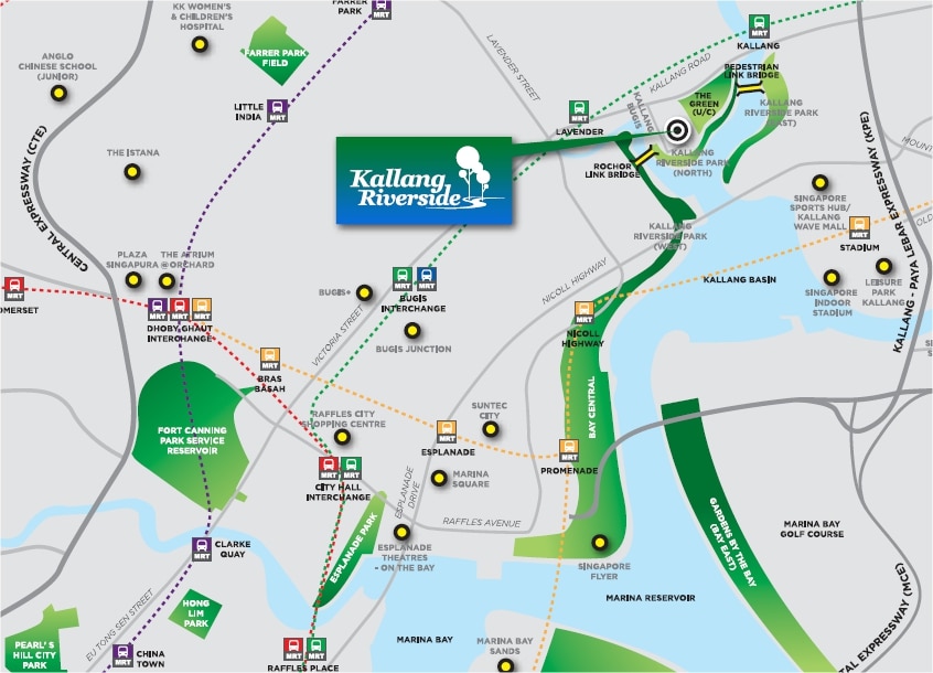 Kallang Riverside Location Map