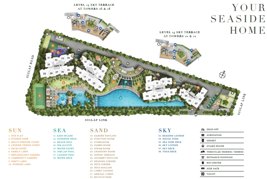 Seaside Residences SitePlan