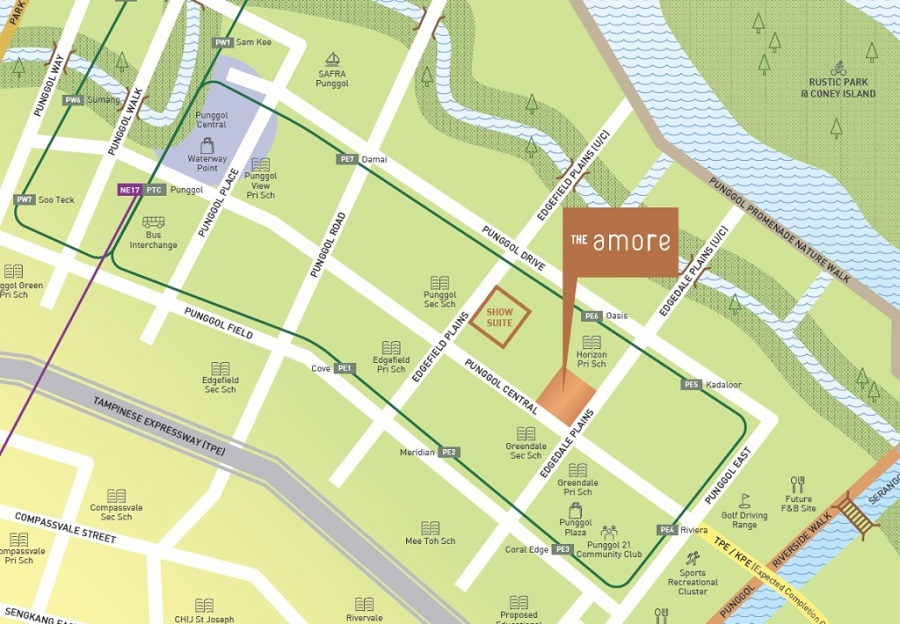 The Amore EC Location Map