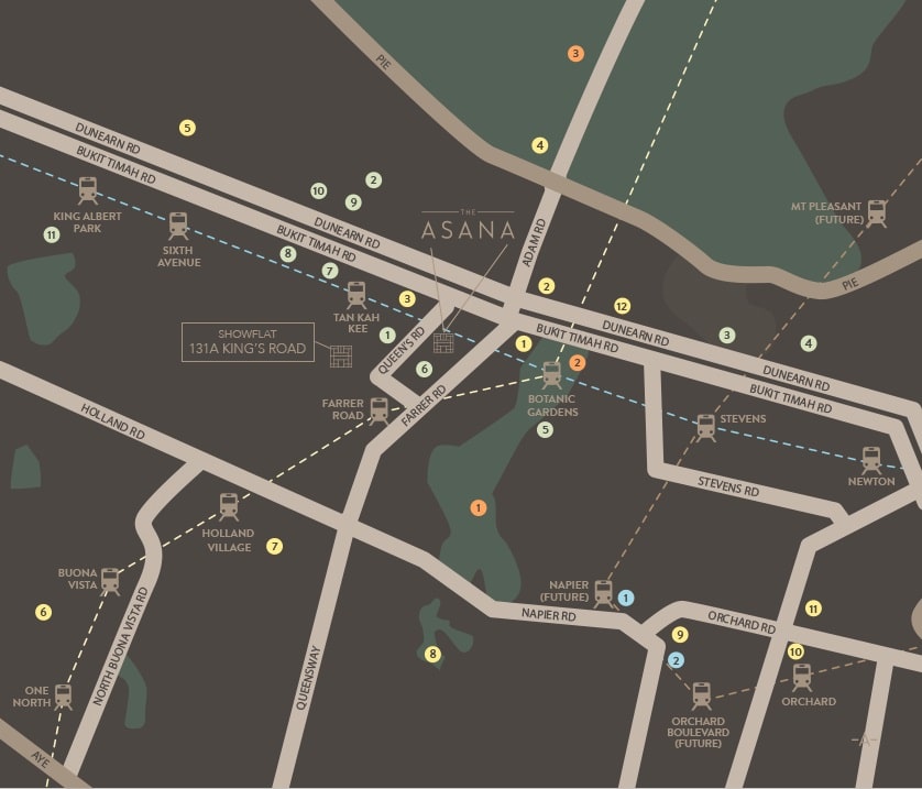 The Asana Location Map