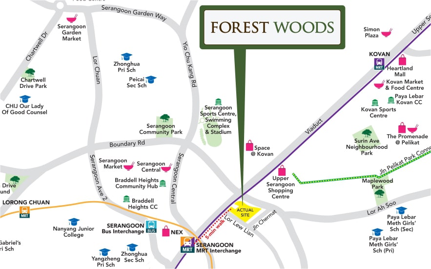 Forest Woods Location Map