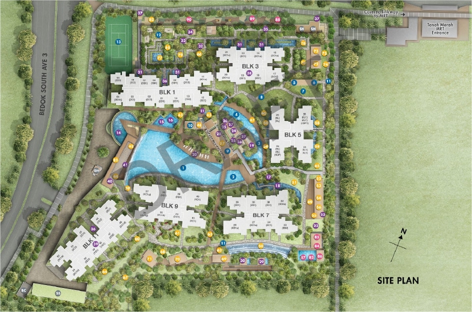 Grandeur Park Residences 豪佳苑 Site Plan