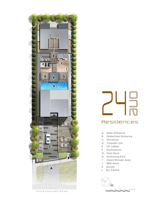 24 One Residences site plan
