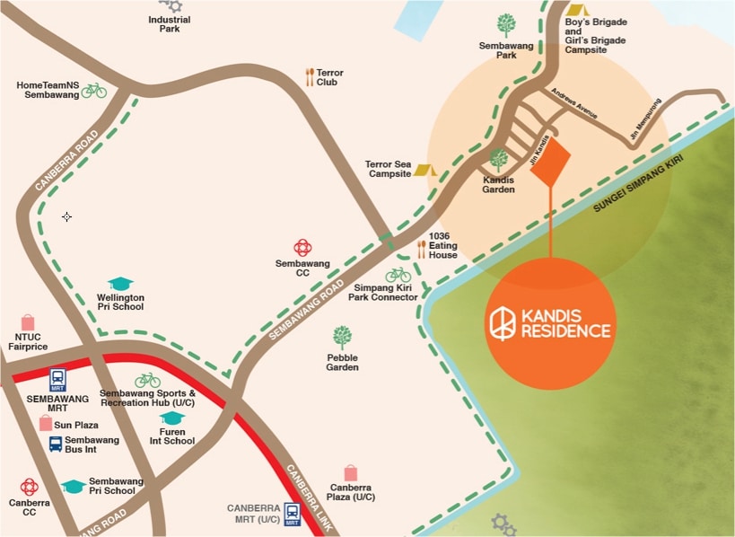 Kandis Residences Location Map