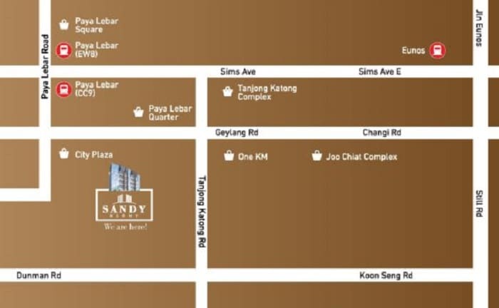 Sandy Eight Map
