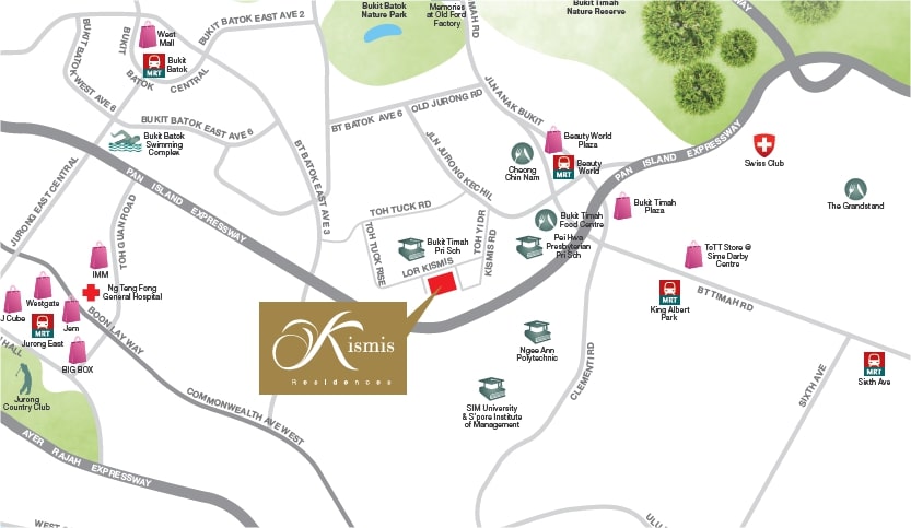 Kismis Residences Map