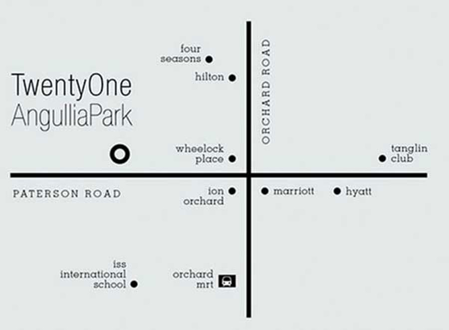 TwentyOne Angullia Park Map
