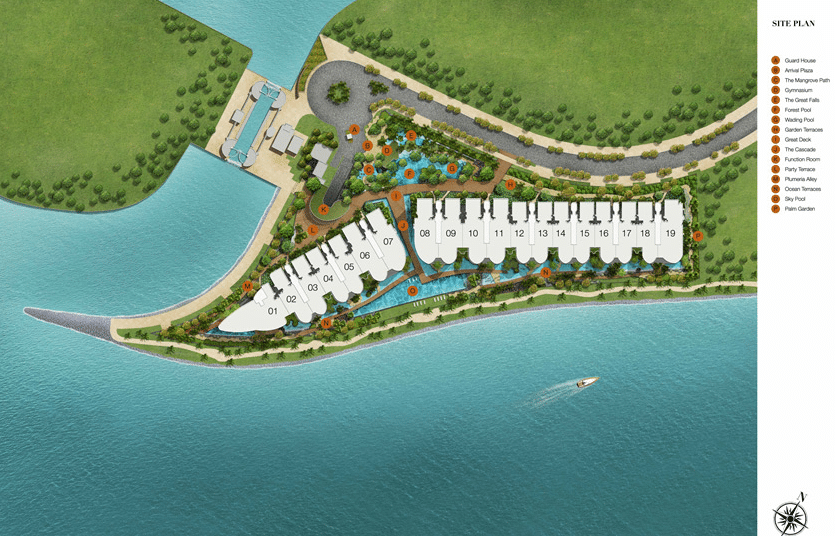 Seascape 涛源湾 site plan