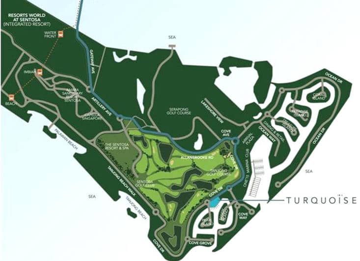 Turqoise 翠珀湾 Location Map
