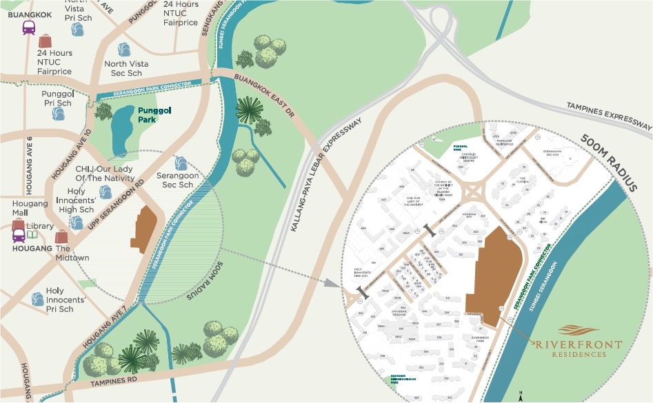 Riverfront Residences Map