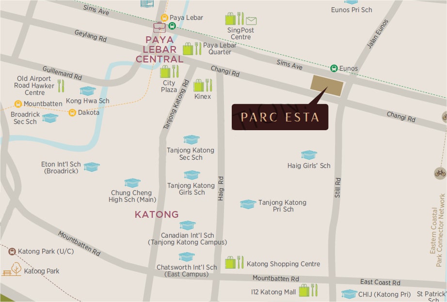Parc Esta Location Map