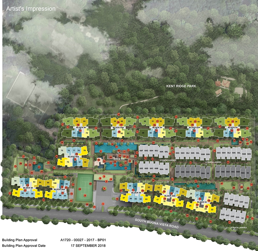 Kent Ridge Hill Residences Site Plan 1