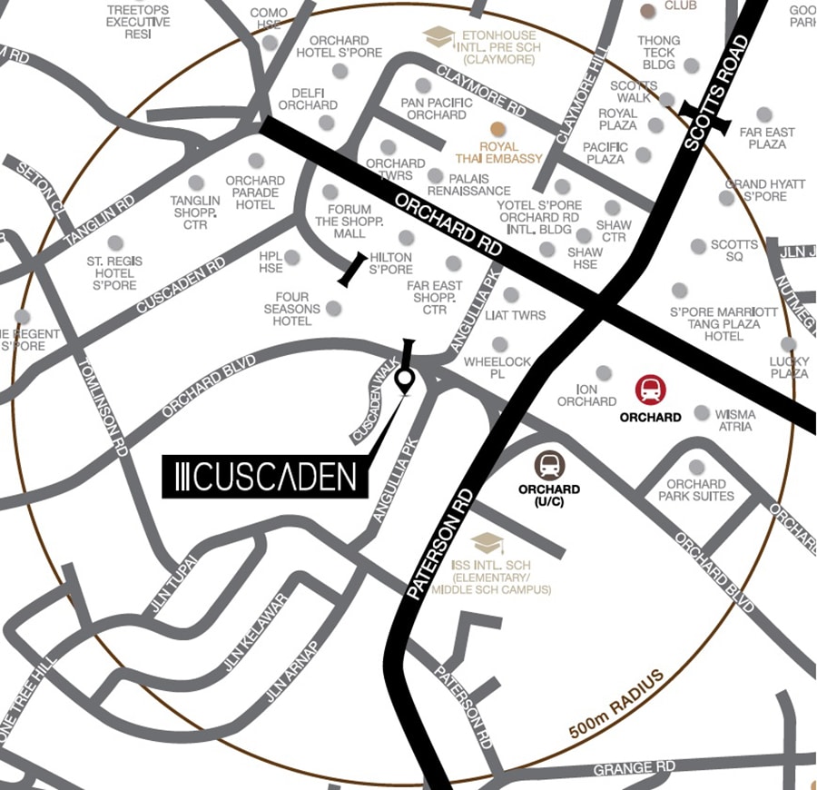 III Cuscaden Locarion Map