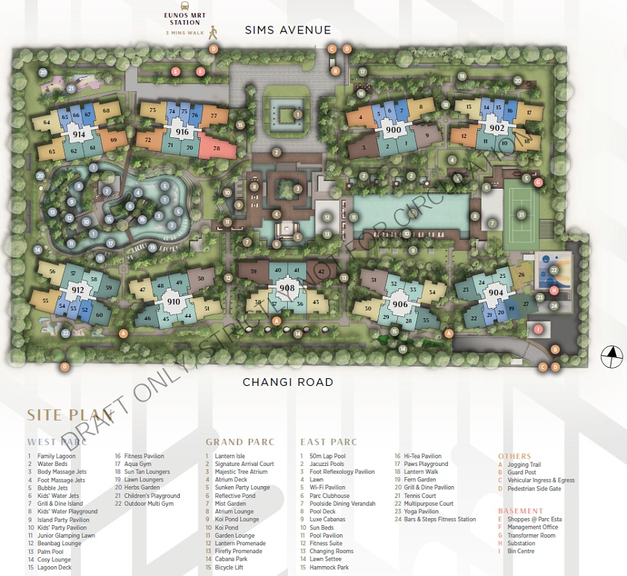Parc Esta 东景苑 Site Plan
