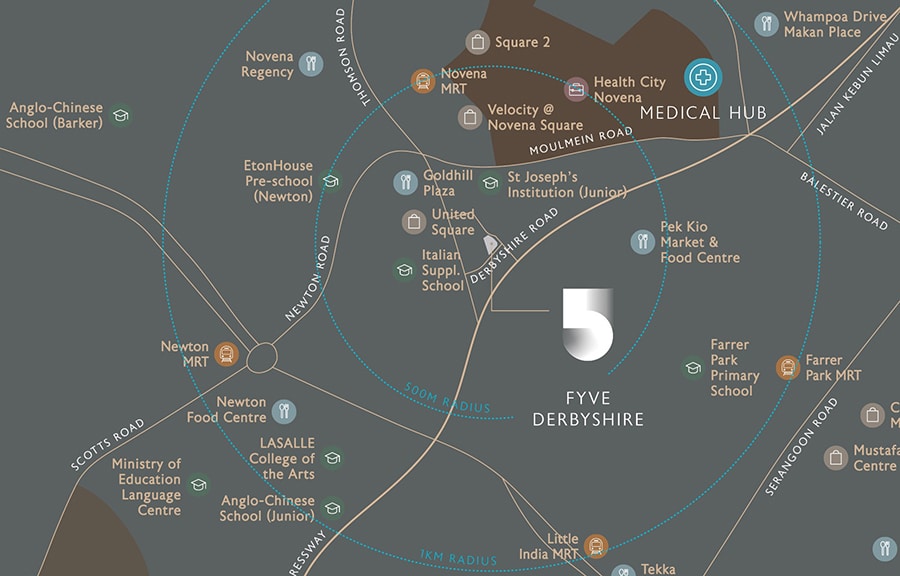 Fyve Derbyshire Location Map