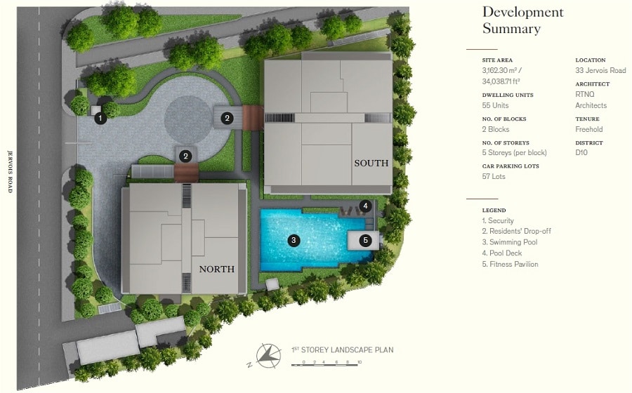 Petit Jervois Site Plan