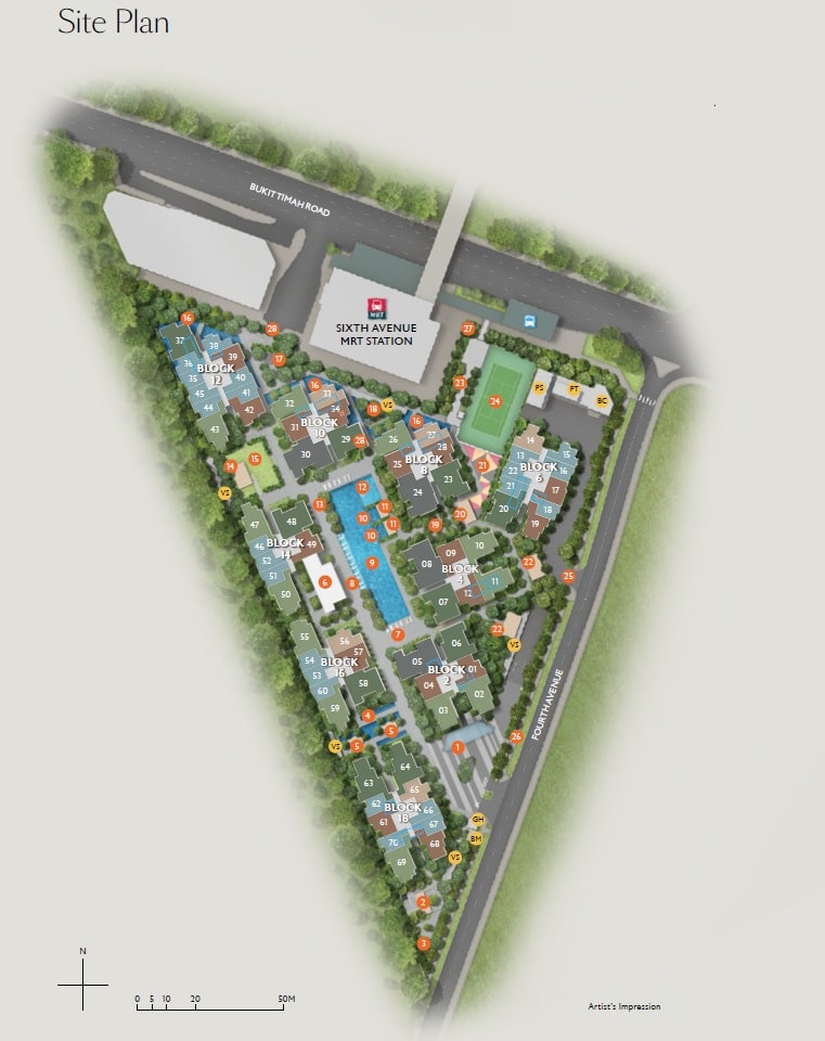 Fourth Avenue Residences Site Plan 1