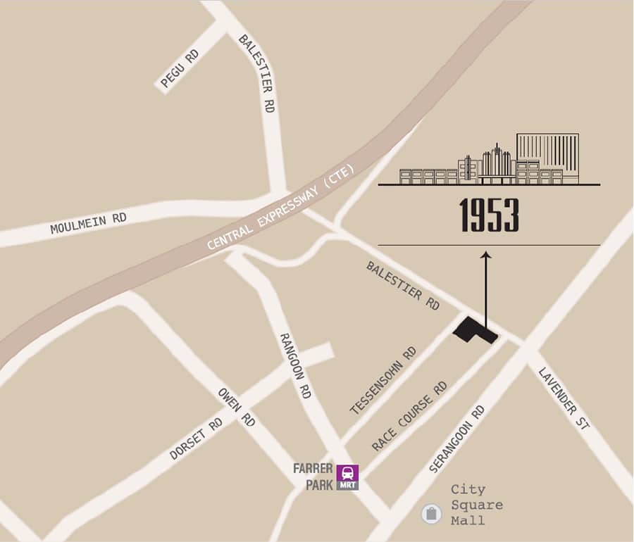 1953 Location Map