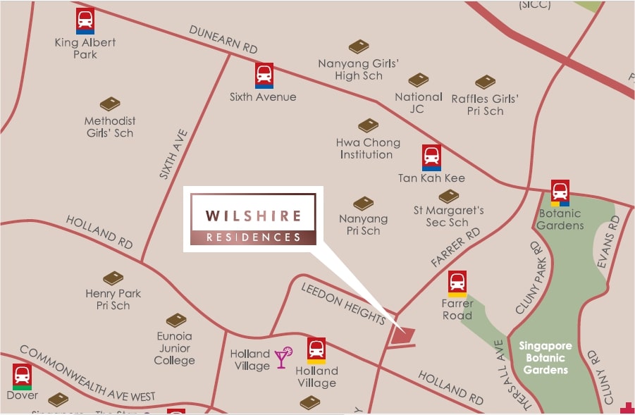Wilshire Residences Location Map