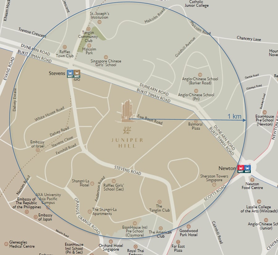 Juniper Hill Location Map