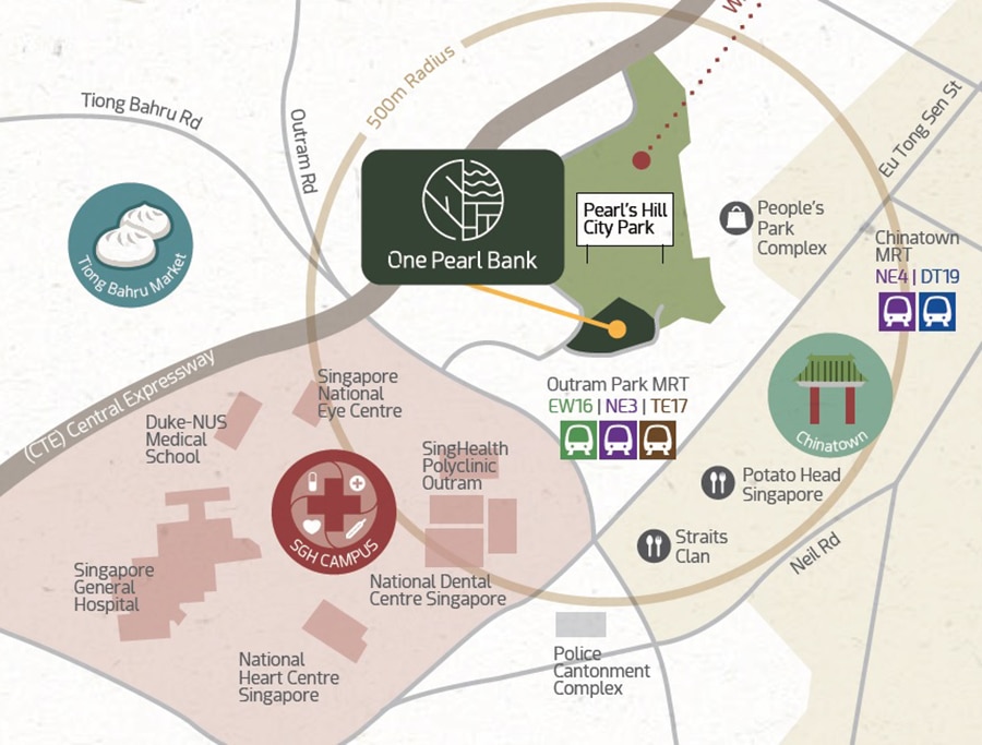 One Pearl Bank Location Map