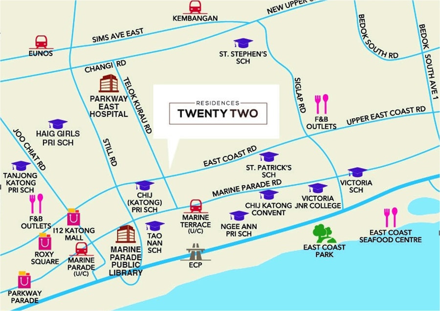 Residence Twenty Two Map
