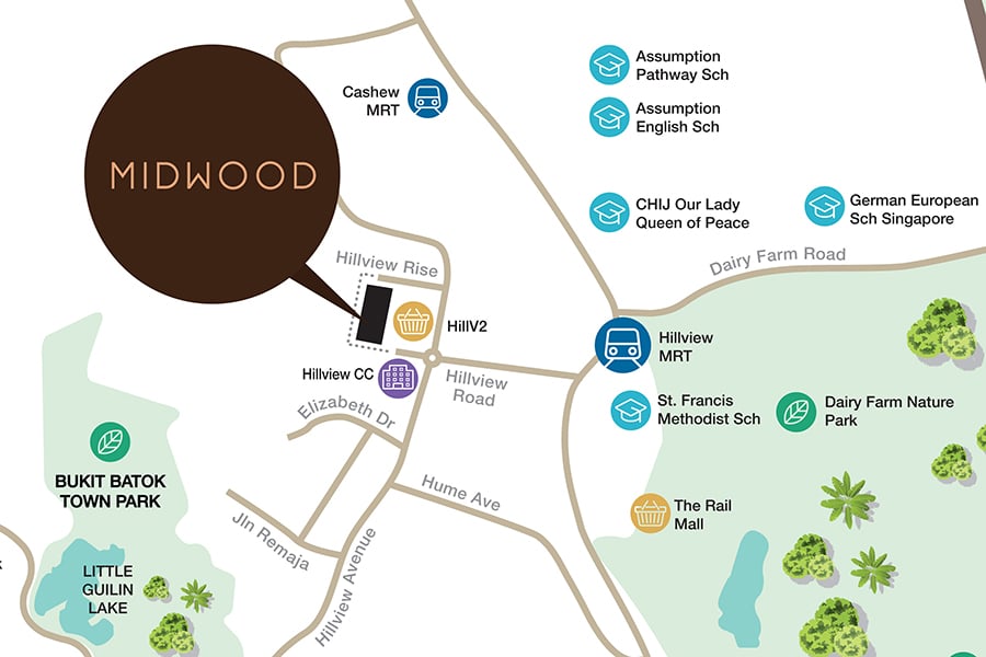 Midwood Location Map