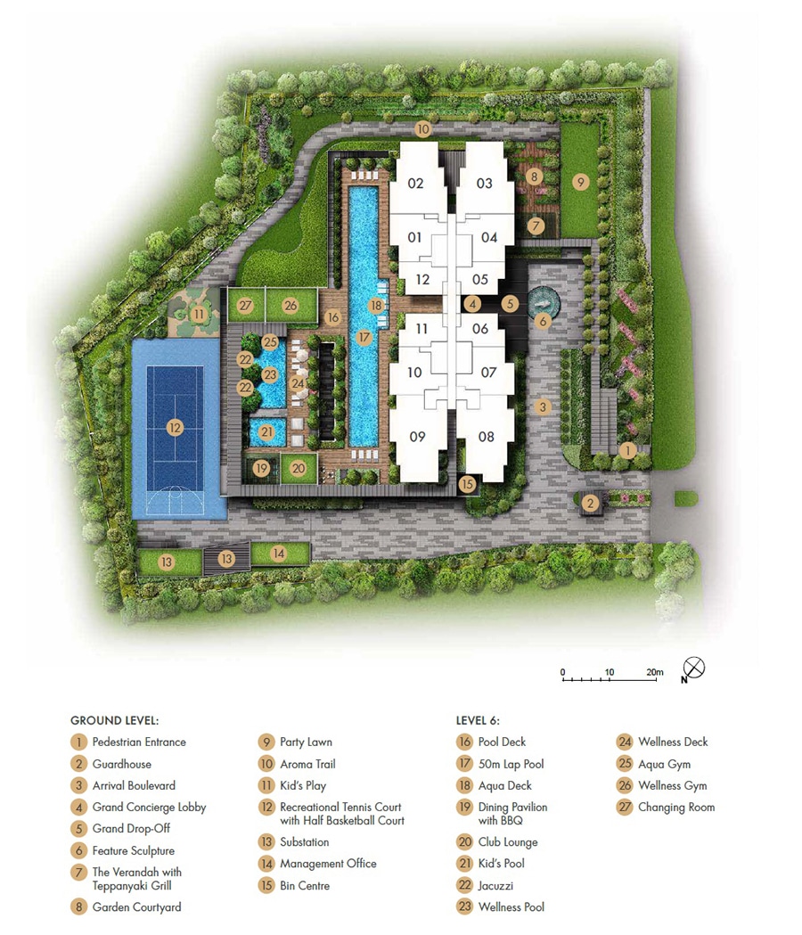 Pullman Residences Newton Site Plan