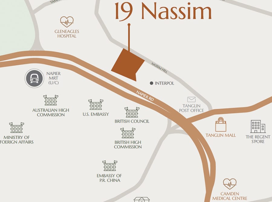 19 Nassim Condo Location Map