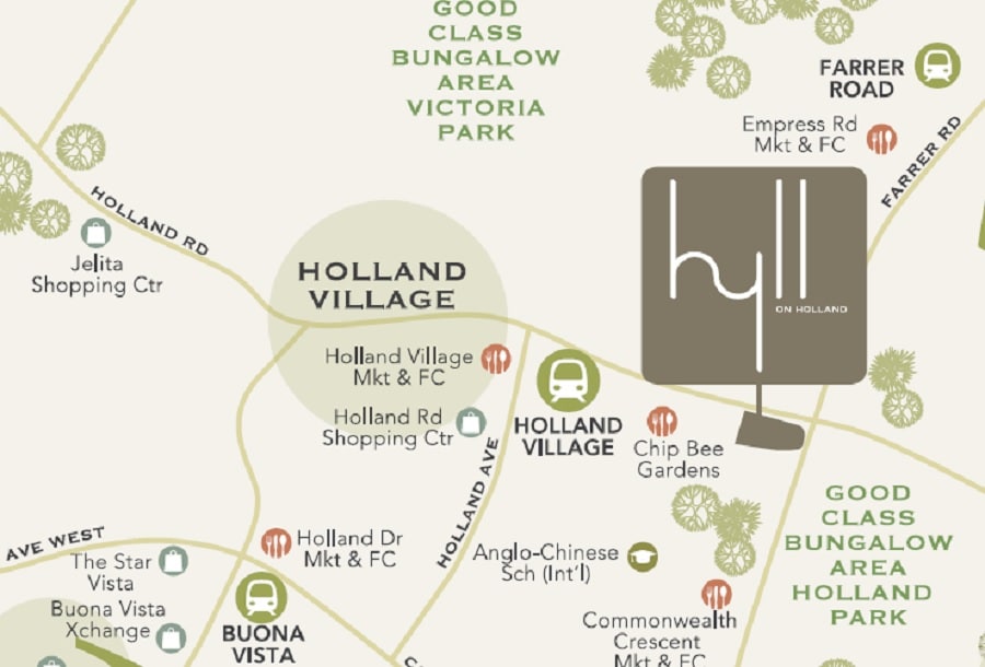 Hyll on Holland Location Map