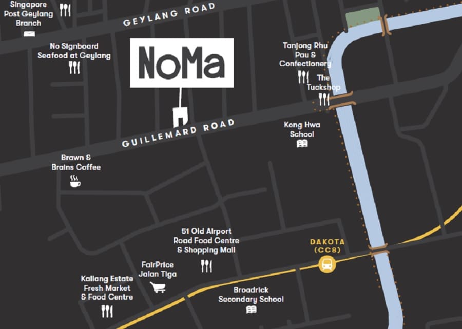 Noma Condo Location Map
