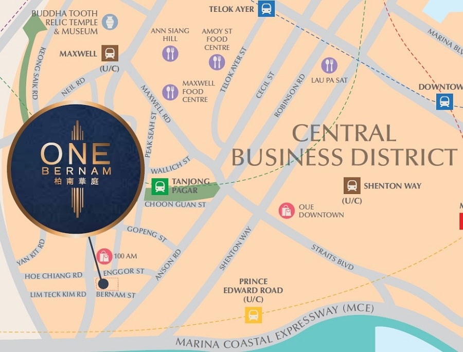 One Bernam Locaton Map