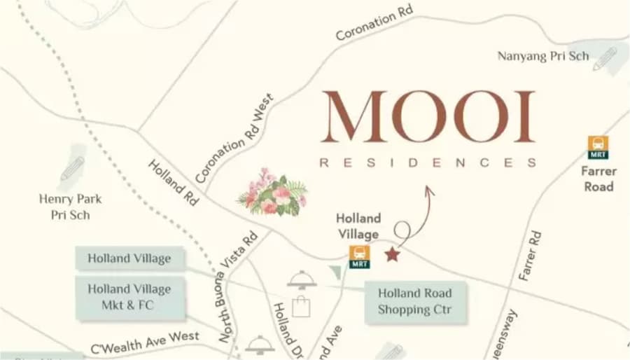 Mooi Residences Location Map