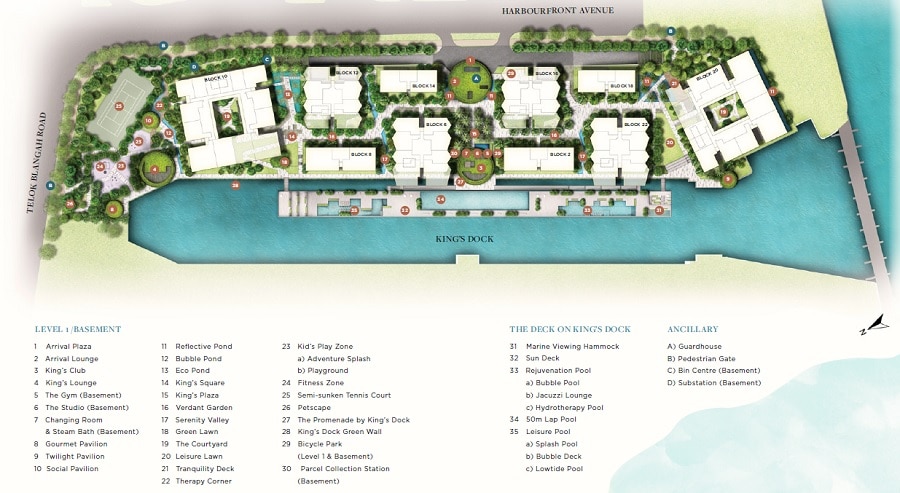 The Reef @ King's Dock Site Plan 1