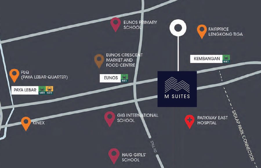 M Suites Location Map